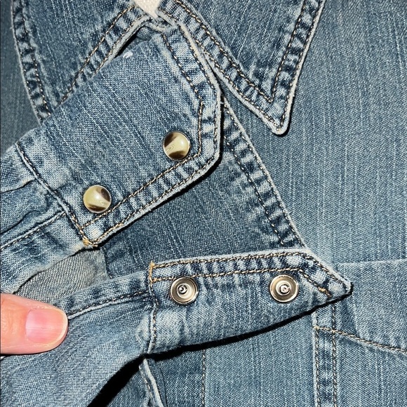 Motherhood maternity Denim Button-Up Shirt - Picture 4 of 7